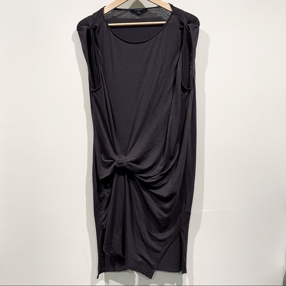 AllSaints Women's Washed Black Erin Devo Dress Size L - Picture 5 of 11